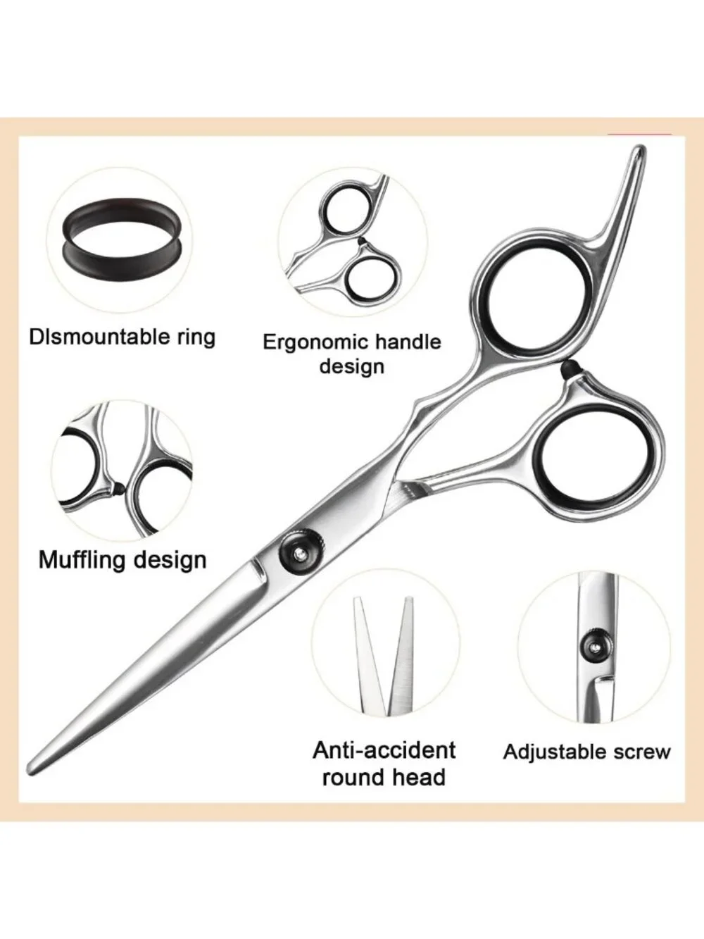 11 Pcs Professional Hair Cutting Tools Set - Scissors, Shears, Razor & Thinning
